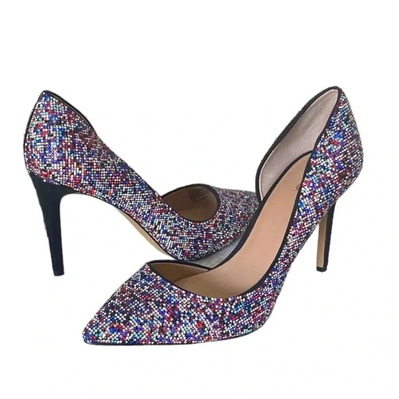 INC | Kenjay 20 Rhinestone Embellished Pointed Toe Stiletto Heels Size 11M - Picture 4 of 10